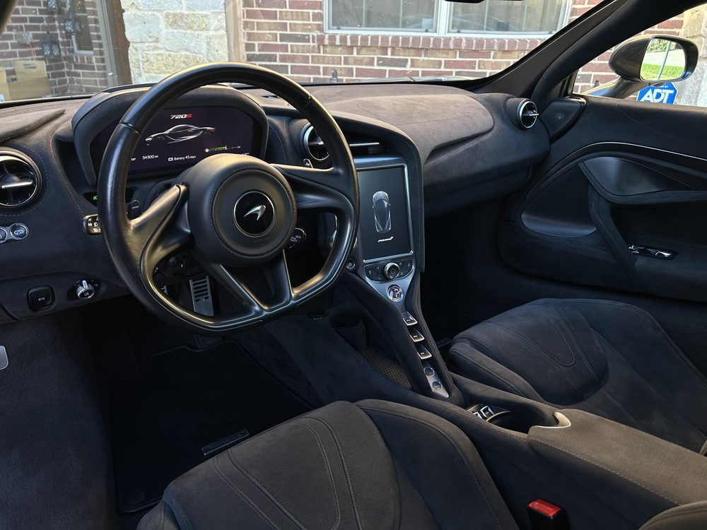 Immaculate detailed vehicle interior