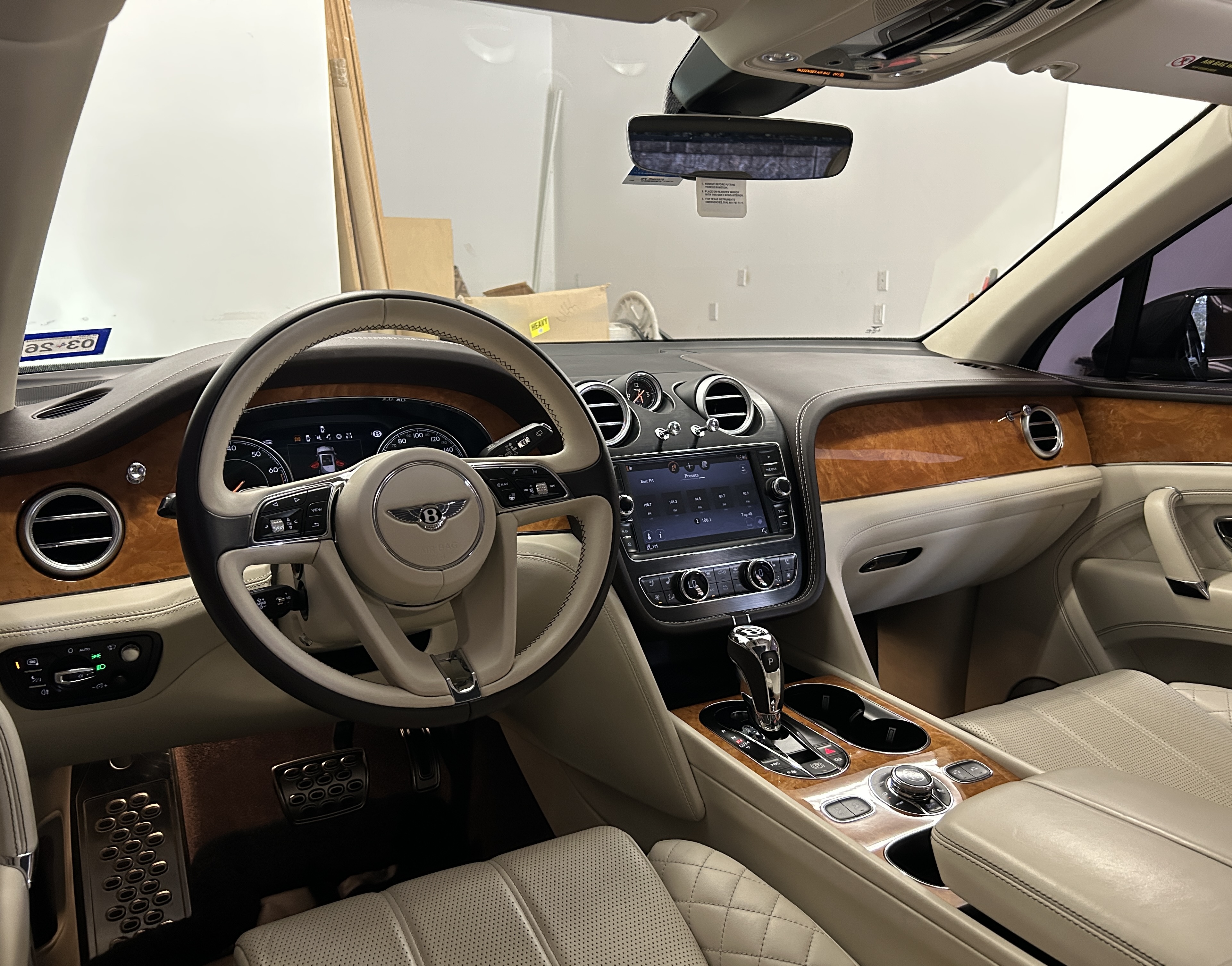 Luxury interior with wood trim, deep cleaned and conditioned
